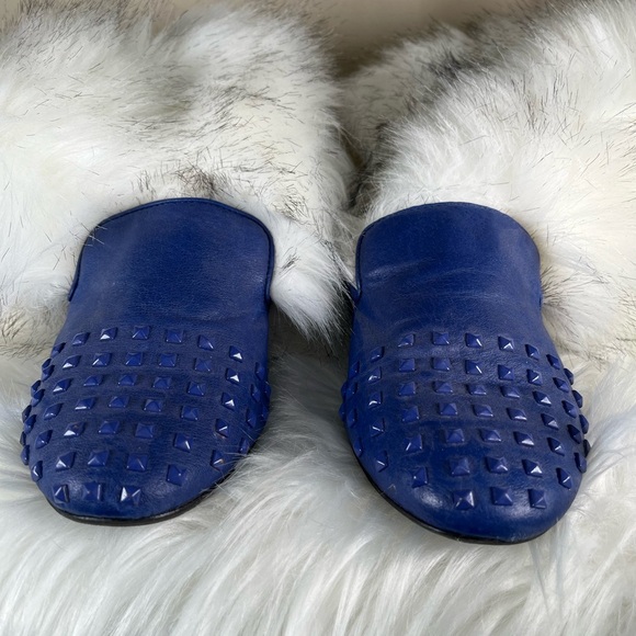 Steve Madden Blue Studded Flats - Picture 3 of 10